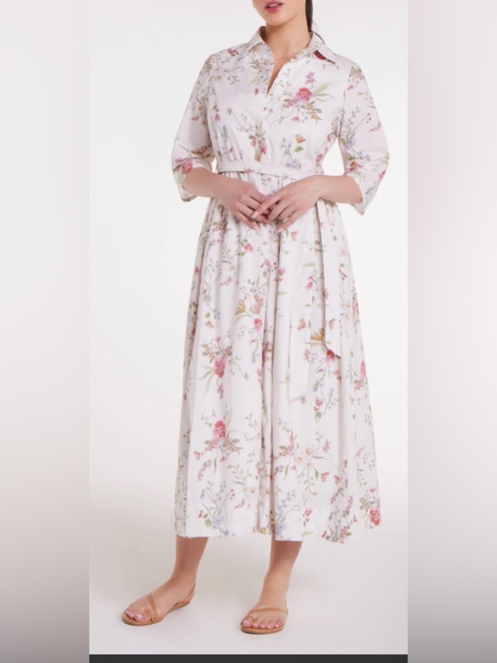 Hermoza Francesca Dress in White Meadow Sz XS - Picture 2 of 5